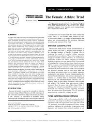 The Female Athlete Triad - US Figure Skating