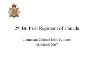 Irish Regiment of Canada Army Reserve - City of Greater Sudbury