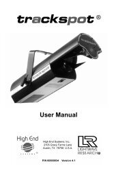 Trackspot User Manual - High End Systems
