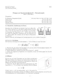 Thermodynamik Blatt 4 (24.05.2011) - Physik