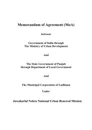 Memorandum of Agreement (MoA) - JnNURM