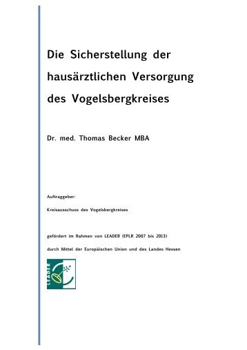 Dr. med. Thomas Becker MBA - Vogelsbergkreis