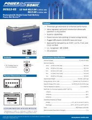 DCG12-65 12 Volt 65.0 AH @ 20-hr. rate - Battery Web