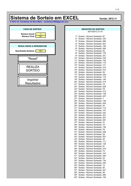 Lista dos sorteados para aquisição do lote doado pela prefeitura