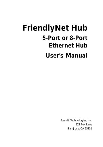 FriendlyNet Hub - Asante