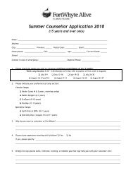 Volunteer Camp Counselor Application 10 - FortWhyte Alive