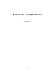Publications de Rogelio Lozano