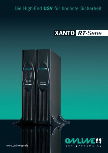 Datenblatt XANTO RT - Online USV Systeme