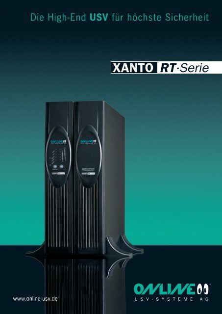 Datenblatt XANTO RT - Online USV Systeme