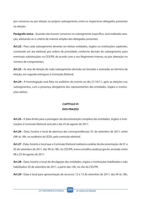 RelatÃ³rio Final - 10Âª ConferÃªncia Estadual de SaÃºde - Governo do ...