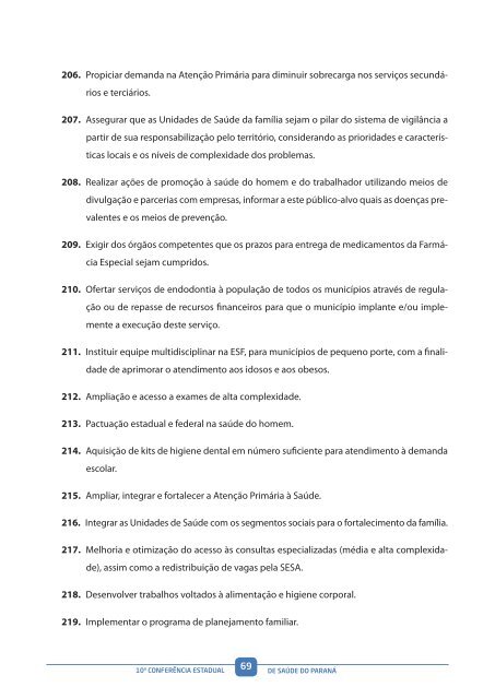 RelatÃ³rio Final - 10Âª ConferÃªncia Estadual de SaÃºde - Governo do ...