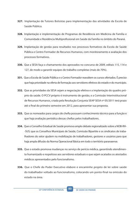RelatÃ³rio Final - 10Âª ConferÃªncia Estadual de SaÃºde - Governo do ...