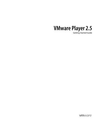 Getting Started with VMware Player