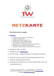 Ausgabe 4/2011 - Thüringer Volleyballverband