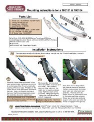 Seed Tube Mounted Firmer Instructions - Precision Planting