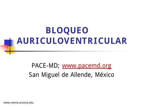 BLOQUEO AURICULOVENTRICULAR - Reeme.arizona.edu