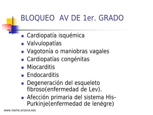 BLOQUEO AURICULOVENTRICULAR - Reeme.arizona.edu