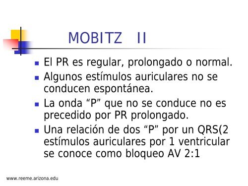 BLOQUEO AURICULOVENTRICULAR - Reeme.arizona.edu