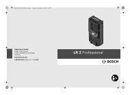 Bosch GL... - LR2 Receiver Instructions - Toolbox