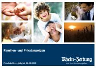 Familien- und Privatanzeigen