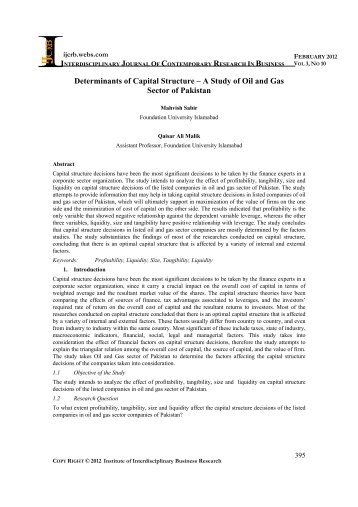 Determinants of Capital Structure - journal-archieves15 - Webs