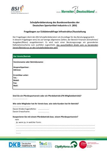 standardisierter Fragebogen - Vorreiter Deutschland