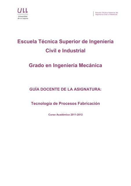 TecnologÃ­a de Procesos FabricaciÃ³n