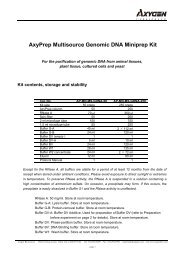 AxyPrep Multisource Genomic DNA Miniprep Kit