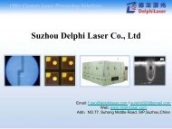 Suzhou Delphi Laser Co., Ltd - Photonic Sourcing