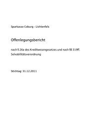 Offenlegungsbericht bearbeitet - Sparkasse Coburg - Lichtenfels