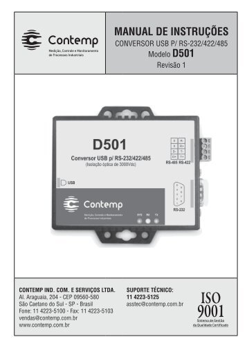 manual D501.indd - Contemp