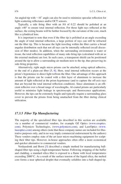 Optical Fiber Sensors for Biomedical Applications