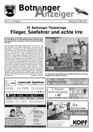 Botnanger Anzeiger - Pressebüro Tommasi