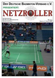 DER DEUTSCHE BADMINTON-VERBAND E.V.