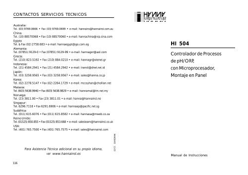 Manual - Hanna Instruments