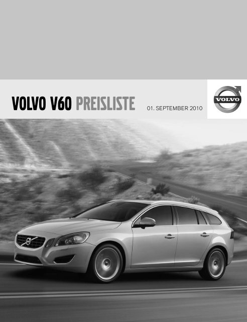 VOLVO V60 PREISLISTE 01. SEPTEMBER 2010
