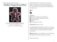 Stuffed Gingerbread Man - Priscilla's Crochet