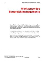 Werkzeuge des Bauprojektmanagements - Volkmann PM