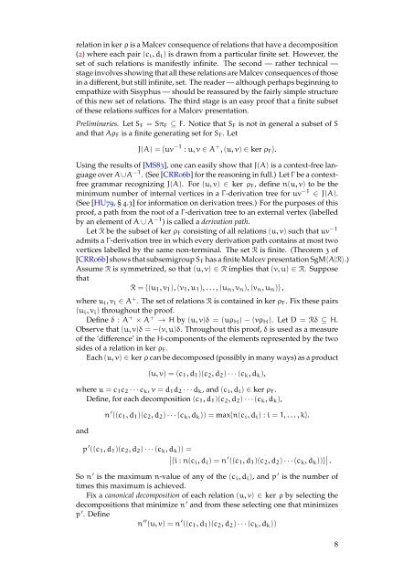 Malcev presentations for subsemigroups of direct products of ...