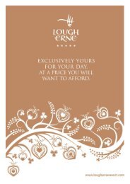 Wedding Packages - Lough Erne Resort