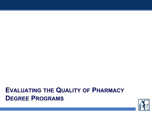 ACPE Communications - Accreditation Council for Pharmacy ...