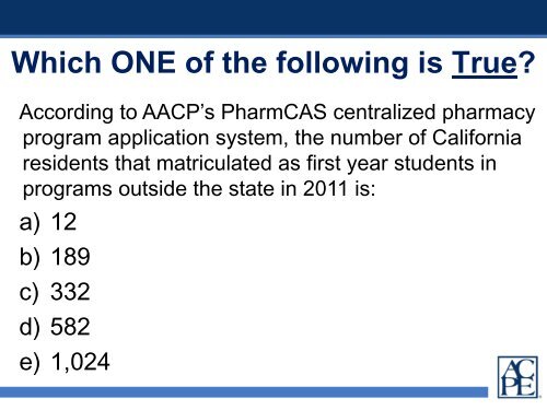 ACPE Communications - Accreditation Council for Pharmacy ...