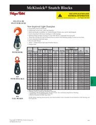 McKissickÂ® Oilfield Servicing Blocks - SANGER METAL