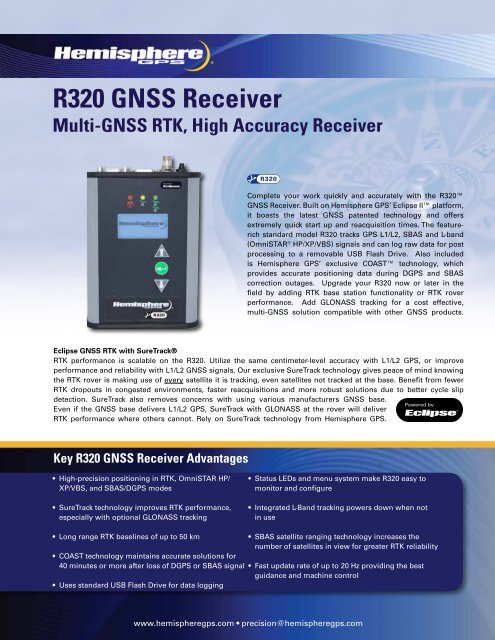 R320 GNSS Receiver - Cadden