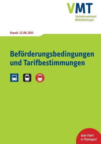 Beförderungsbedingungen und Tarifbestimmungen