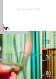 BPI Geschäftsbericht 2010 - Bahr, Volker