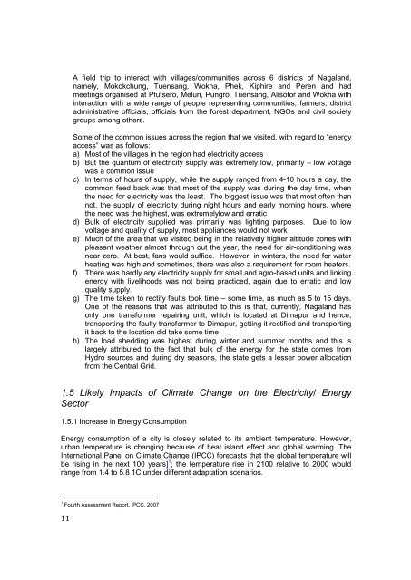 DRAFT Sector Paper: Power and Renewable Energy Nagaland ...