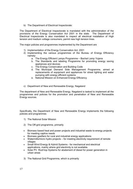 DRAFT Sector Paper: Power and Renewable Energy Nagaland ...