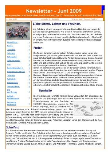 Newsletter - Juni 2009 - Jeanne-Barez-Schule