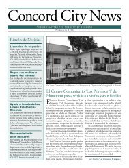 Rincón de Noticias El Centro Comunitario 'Los ... - City of Concord